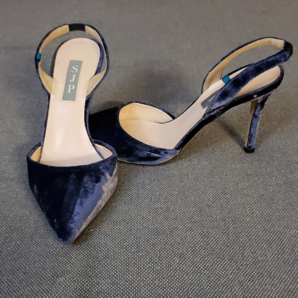 Sarah Jessica Parker Bliss Velvet Slingback Heels
